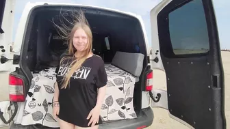 Creampie For Curvy Maja In The Camper Van