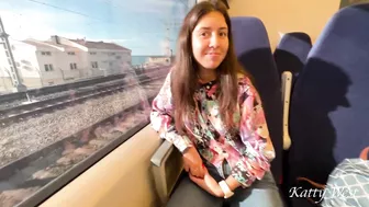 Blowjob On The Train For A Stranger In Public