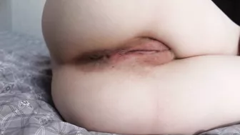 Pov Fuck My Wet Pussy While I'm Lying With My Ass To You Hairy Pussy Close Up Perfect Ass Fetish Cum