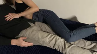 Sensitive Handjob From Horny Stepsister, Secret Orgasm