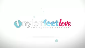 Italian Girls Sexy Nylon Foot Massage