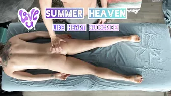 Lucky Massage, Happiest Ending! 4K Creampie? Summer Heaven