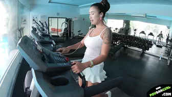 Stunning Asian With Big Boobs Fuck With Gymmate