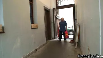 Grannybet - Guy Picks Up Blonde Granny And Doggyfucks Her