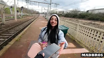 I Fuck My Chilean Friend's Good Ass In A Public Train And At Her Place After Seeing Each Other Again