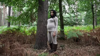 9M Pregnant Hotwife Gets Fucked Hard In Forest - Risky Public Sex With Creampie Finish