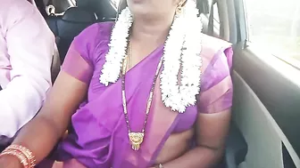 Telugu Dirty Talks, Sexy Saree Aunty With Car Driver Full Video