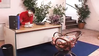 Dark Haired German Secretary Fucking In Her Office