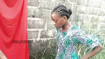 Adaobi Caught Pissing In A Farm Land And Got Her Pussy Punished By Areaboy Bbc