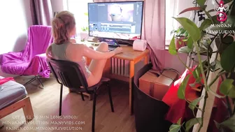 So Hard To Edit Our Videos Because We Get Excited All The Time - Strapon Mistress Railed His Anal