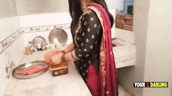 Punjabi Stepmom Fucking In The Kitchen When She Make Dinner For Stepson