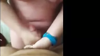 Amateur Homemade Busty Wife Handjob And Swallow