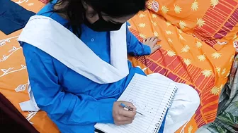 Desi School Girl Caught And Fucked While She Is Making Naughty Drawing