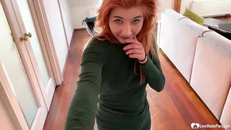 Redhead Could Not Wait To Play With Herself