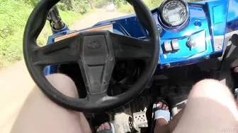 Horny Teacher Strokes And Sucks The Cock Of Her Atv Driver While Driving