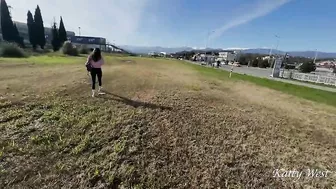 Caught A Pissing Girl In The Bushes And Took Her To The Mountains To Fuck