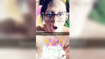 She Blew Out More Than Her Candles This Cum Mess Al9T To Handle