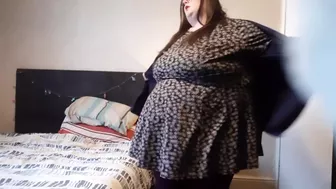 Ssbbw Fat Girl Undresses After Hard Day At Work