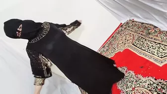 Arabic Sexy Hot Girl Wearing Black Hijab In House Doing Sensual Dance, Desi Indian Slut Amrozia Shaking Tits And Ass On Arabic Music