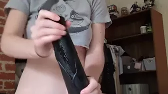 Sleepyfawn: Cumming Over My Bad Dragon Dildo