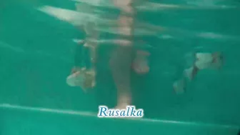 Real Life Mermaid Rusalka Sexy Babe Underwater