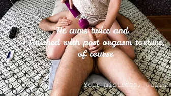 ❤ Intense Post Cum Torture. I Like His Sensitive Dick