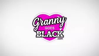 Busty Granny Throats Big Black Dick