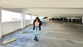 Walking Topless In The Grossmont Center Parking Garage! Cum Watch Me Do This