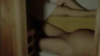 Footjob In The Sauna