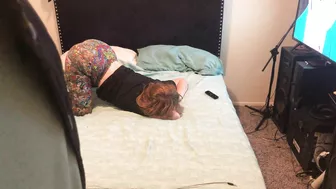 Redhead Neighbor Comes Over For Anime Gets Creampie