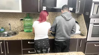 Wife And Her Husband Cooking But Ops His Friend Gropes His Wife Next To The Ntr Netorare Ntr