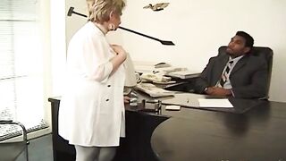 Franco Roccaforte Black Boss Fucks Blonde Old Secretary On The Table