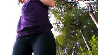 French Slender Barely Legal Make Outdoors Anal Sex