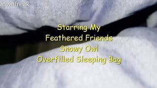 Short Version Humping Overfilled Feathered Friends Sleepingbag With Cum Covered Finish