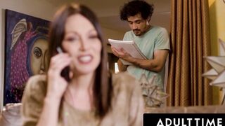 Adult Time - Stepmom Rayveness Catches Stepson Drawing Her And Aggressively Fucks Him For Cummed