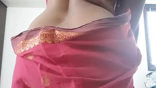 Swetha Desi Tamil Ex-Wife Saree Strip Performance