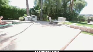 Goddess Cougar Britney Amber Seduce Stepson By The Pool