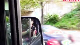 Bums Bus - Nikky Dream Getting Big Black Dick On The Van