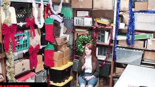 Shoplyfter - Passionate Red Haired Thief Krystal Orchid Getting On Her Knees And Swallows Gigantic Cummed