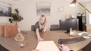 Blonde Bombshell Harmony Rivers Fucks You To Make A Stunning Impression On Her Job Interview