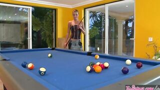 Twistys - European 18 Yo Suzie Carina Spreads Her Twat On The Pool Table