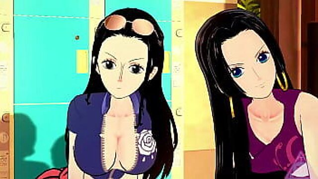 Steamy Onepiece Hentai Gameplay: Nami, Boa Hancock & Nico Robin Get Down & Dirty - Uncensored Porn