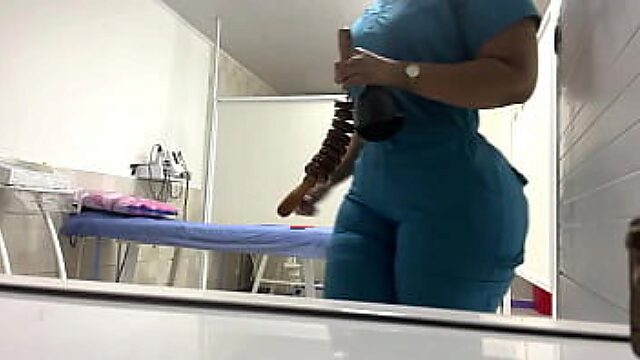 Gorgeous Bbw Nurse's Juicy Booty Caught On Camera