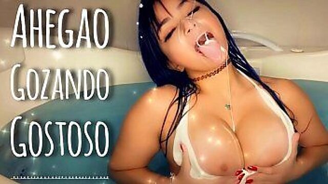 Busty Latin Teen Cums Hard In Bathtub Frenzy