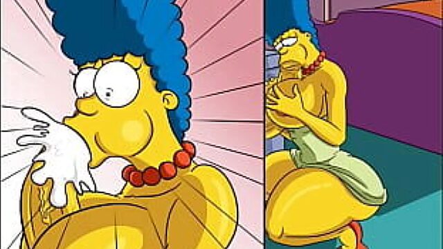 Busty Step-Mom Marge Fucked By Mystery Cock In Wall - Drenched With Jizz In Epic Parody