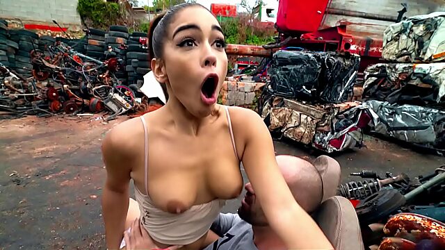 Fit Babe Takes It In The Ass Outdoors At Junk Junction