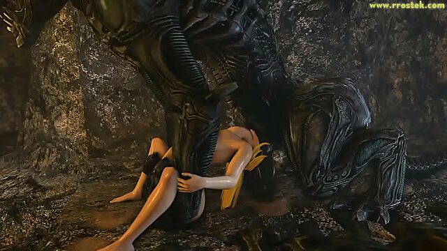 Ravaged By Alien Gang On Unknown Planet - Samus Aran 3D Creampie Porn