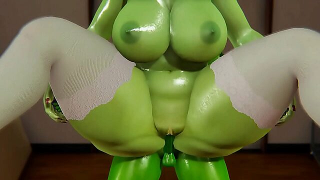 Hulking She Beast Creampies Fiona's Bbw Pussy