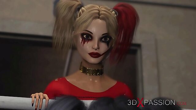 Harley Quinn Dominates Prison Guard With Strapon In Hardcore Lesbian Sex Tape