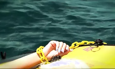 Christine Alexis Gets The Spunk Boinked Out Of Her On A Raft In The Ocean